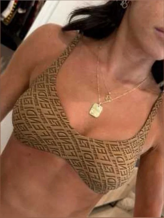 FENDI x SKIMS Logo Bikini Top - Picture 2 of 6